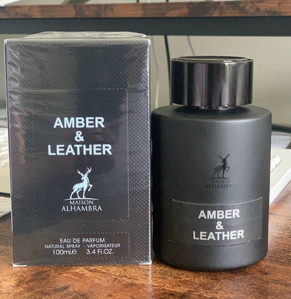 Amber & Leather By Maison Alhambra Eau De Parfum Lattafa 100 ml 3.4 oz (Inspired by Ombre Leather Tom Ford)