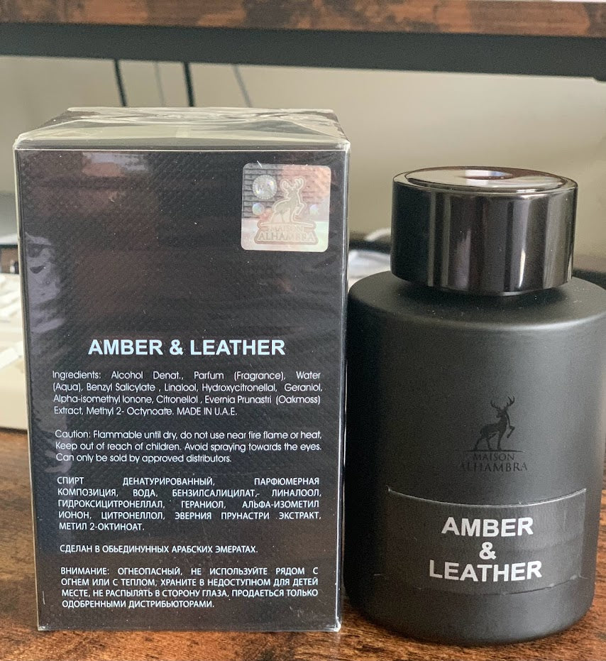 Amber leather online perfume