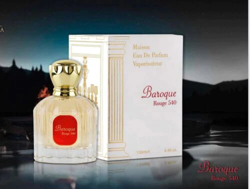 Baroque Rouge 540 By Maison Alhambra Eau De Parfum 100 ml 3.4 oz (Inspired by Baccarat Rouge 540 MFK)