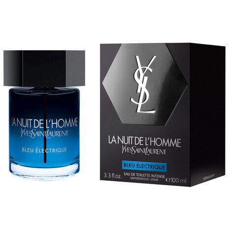 La Nuit De L'Homme BLEU ELECTRIQUE by Yves Saint Laurent 100 ml 3.3 oz Eau De Toilette Intense DISCONTINUED #