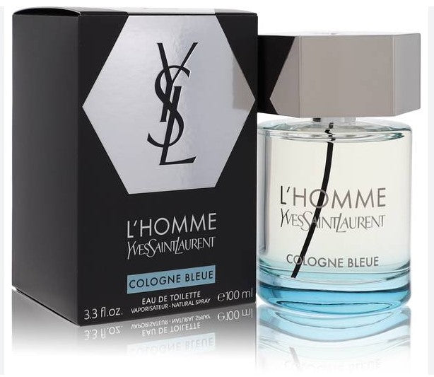 L'Homme Cologne Bleue by Yves Saint Laurent 3.3 oz 100 ml Eau De Toilette