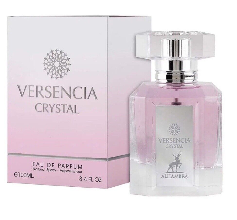 Versencia Crystal by Maison Alhambra Eau De Parfum 100 ml 3.4 oz (Inspired by Bright Crystal by Versace)