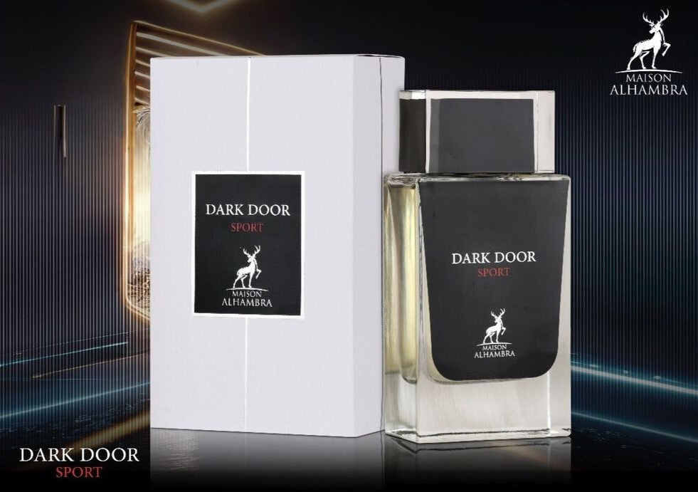 Dark Door Sport by Maison Alhambra Eau De Parfum 100 ml 3.4 oz ##OPEN BOX ## NEW