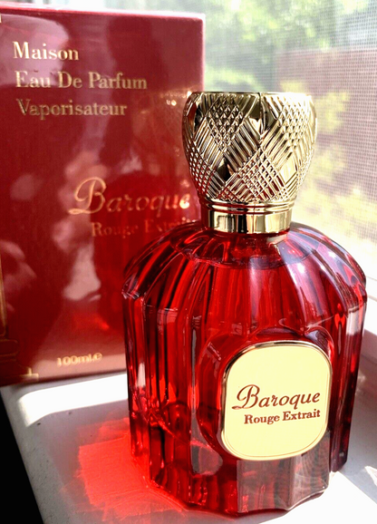 Baroque Rouge Extrait By Maison Alhambra 100 ml 3.4 oz Eau De Parfum (Baccarat Rouge 540)