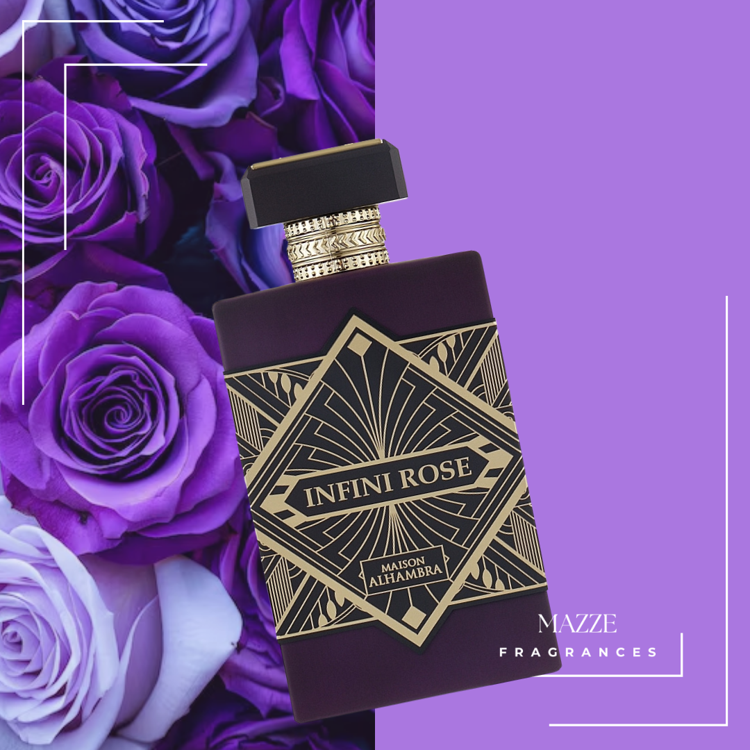 Infini Rose By Maison Alhambra Eau De Parfum 100 ml 3.4 oz (Inspired by Atomic Rose Initio)