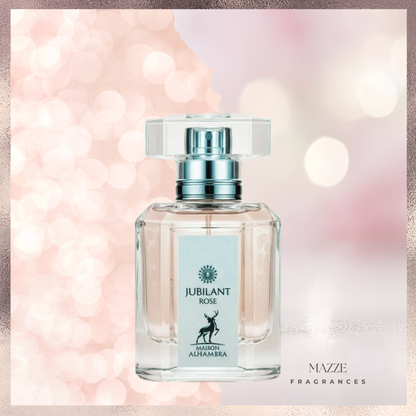 JUBILANT ROSE "Versencia Crystal" by Maison Alhambra Eau De Parfum 100 ml 3.4 oz (Inspired by Bright Crystal by Versace)