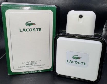 LACOSTE ORIGINAL EAU DE TOILETTE 100 ml 3.3 oz BATCH CODE 7340 (2017) DISCONTINUED