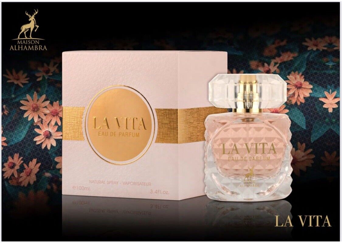 La Vita Eau De Parfum By Maison Alhambra 100 ml 3.4 oz (Inspired by Donna Valentino)