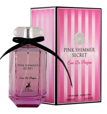 PINK SHIMMER SECRET EAU DE PARFUM 100 ml 3.4 oz BY MAISON ALHAMBRA (INSPIRED BY VICTORIA'S SECRET BOMBSHELL)