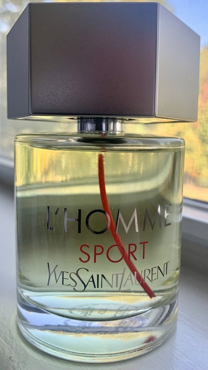 L'Homme Sport Yves Saint Laurent Eau De Toilette 3.3 oz 100 ml # TESTER # NO SEALED BOX # Batch Code 38L204