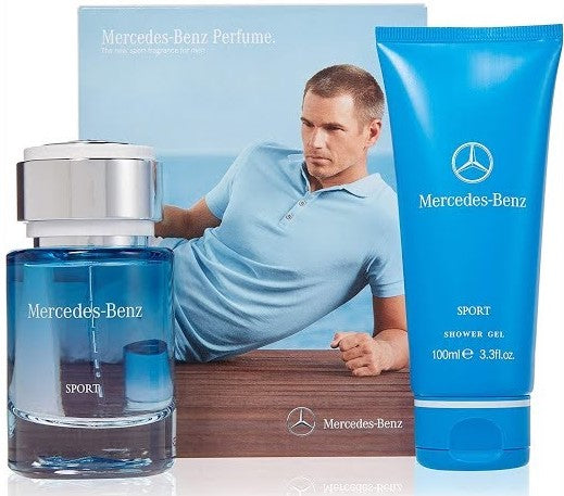 Mercedes Benz Sport Cologne (SET) 75 ml 2.5 oz Eau De Toilette + 100 ml 3.3 oz Shower Gel