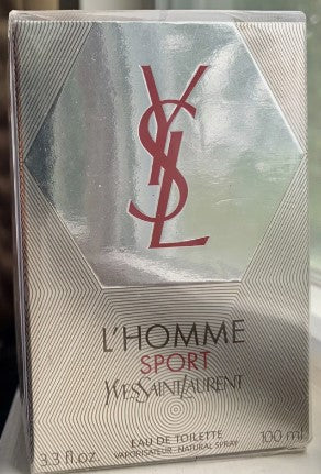 L'Homme Sport Yves Saint Laurent Eau De Toilette 3.3 oz 100 ml # TESTER # NO SEALED BOX # Batch Code 38L204