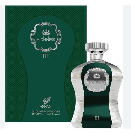 HIGHNESS III EAU DE PARFUM By AFNAN 100 ml 3.4 oz