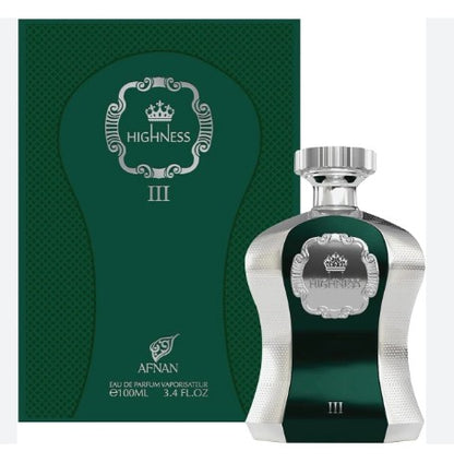 HIGHNESS III EAU DE PARFUM By AFNAN 100 ml 3.4 oz
